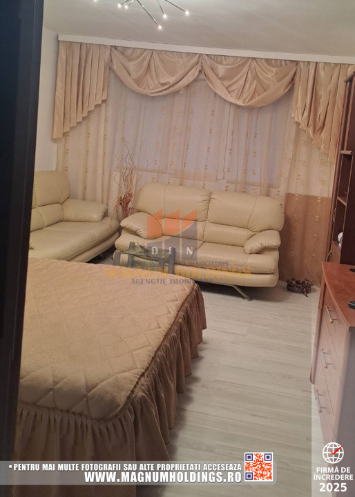 Garsoniera 32 mp, cu balcon, centrala termica