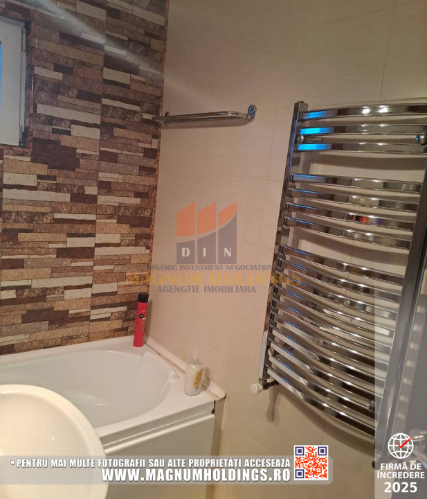 Garsoniera 32 mp, cu balcon, centrala termica