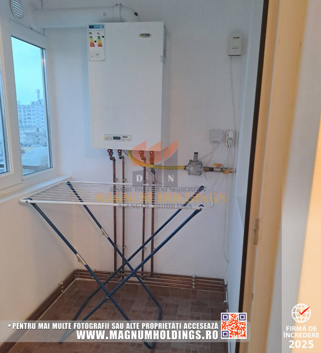 Garsoniera 32 mp, cu balcon, centrala termica