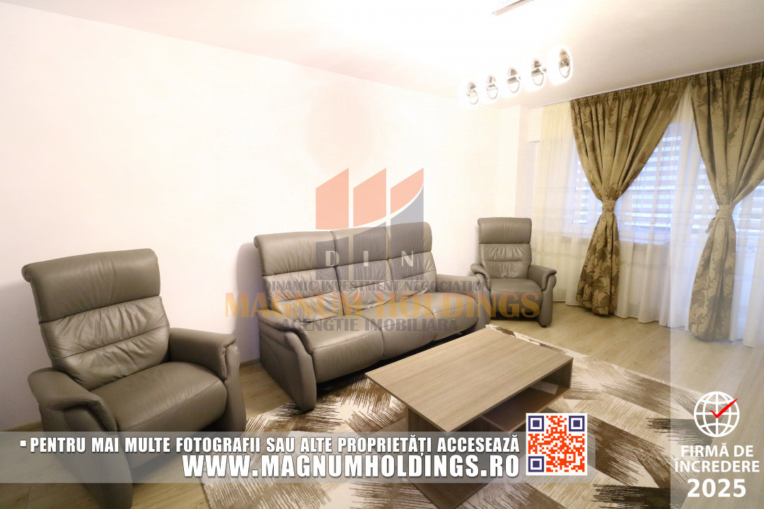 Apartament 3 camere, parter, cu balcon, doua bai