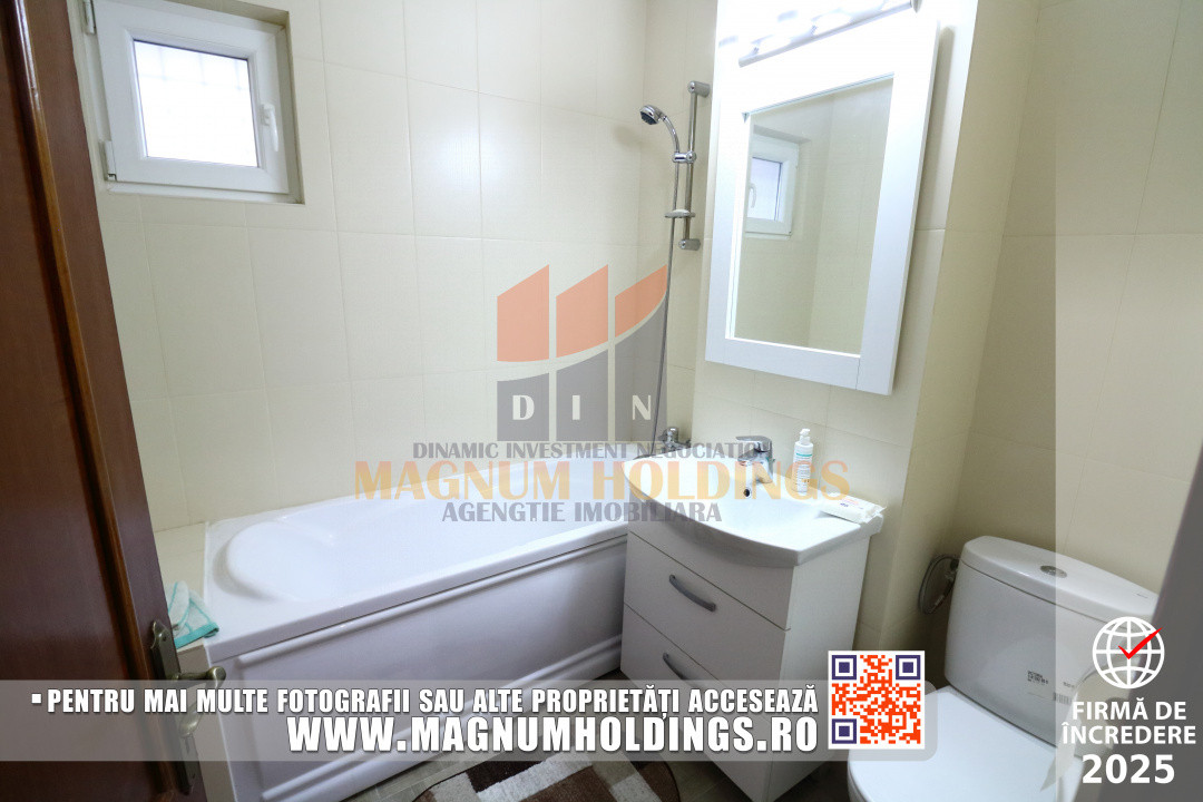 Apartament 3 camere, parter, cu balcon, doua bai