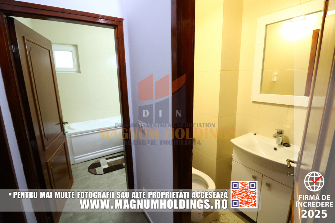 Apartament 3 camere, parter, cu balcon, doua bai