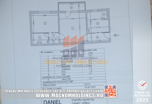 Apartament 2 camere, semidecomandat, Prundu