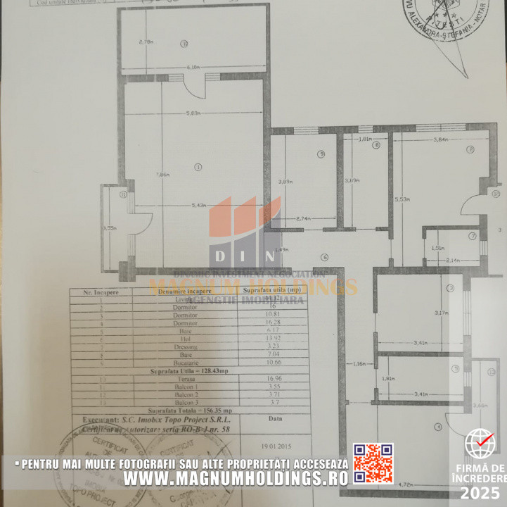 Apartament penthouse, de lux, Gavana Platou, 156 mp