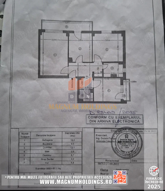 Apartament 3 camere, Gavana 3, doua bai, doua balcoane