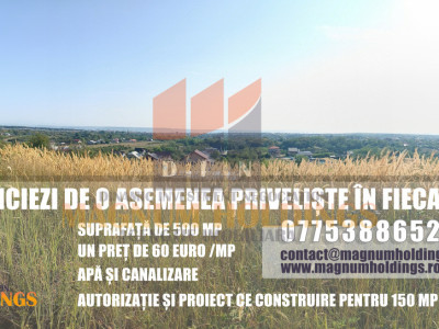 Teren cu autorizatie si proiect de construire, utilitati, Smeura