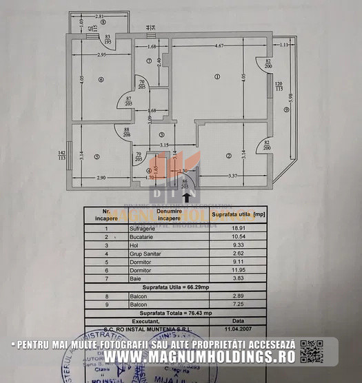 Apartament 3 camere, 2 bai, 3 balcoane, Gavana III, recent renovat